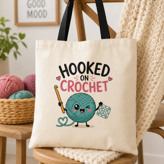 Whimsical Hooked on Crochet Tragetasche (Von Creator hochgeladen)