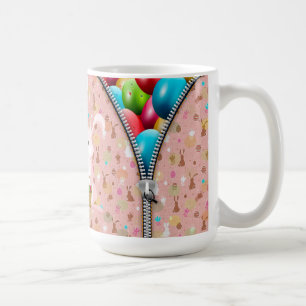 Whimsical Hoppy Ostereier Kaffeetasse