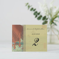 Whimsical Horse Wedding Tischnummer Cards
