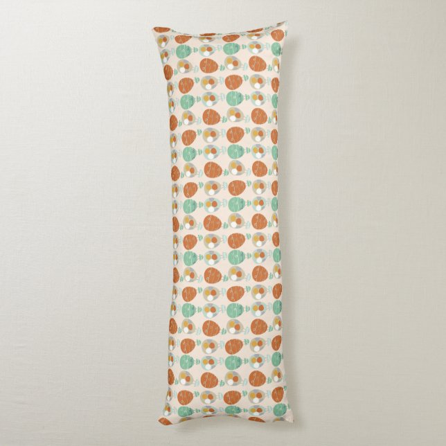 Whimsical Hot Air Ballons Seitenschläferkissen (Rückseite (Vertikal))