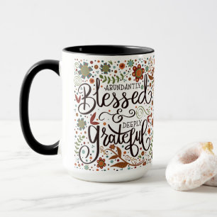 Whimsical Hübsch gesegnet dankbar Inspirivity Tasse
