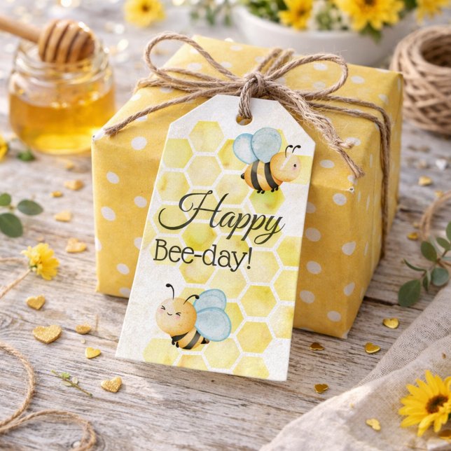 Whimsical Hummel Geburtstag Geschenkanhänger (Von Creator hochgeladen)