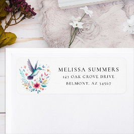 Whimsical Hummingbird Rücksendeadresse