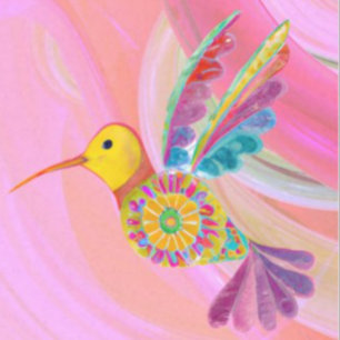 Whimsical Hummingbird Seidenpapier