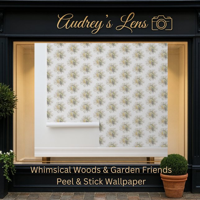 Whimsical Hummingbird & Spring Floral Nursery Tapete (Von Creator hochgeladen)