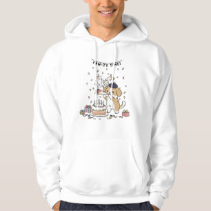 Whimsical-Hund-Geburtstagsfeier-Grafik-T-Shirt Hoodie