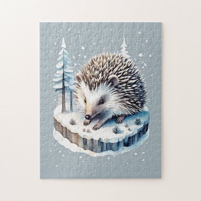 Whimsical Igel l Season : Winter [A] Puzzle (Vertikal)