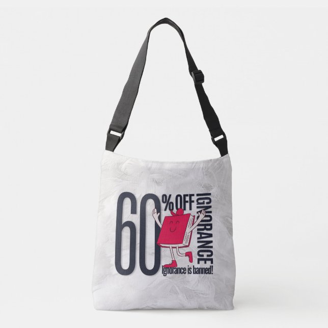 Whimsical Ignorance Is Banned Educational  Tragetaschen Mit Langen Trägern (Vorderseite)
