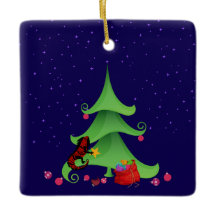 Whimsical Iguana Oh Weihnachtsbaum