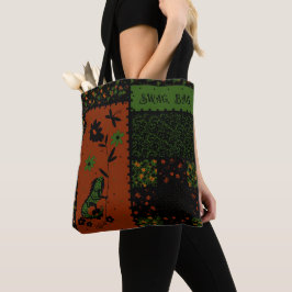 Whimsical Iguana Swag Bag Tasche