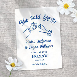 Whimsical Illustriert Niedlich Moderne Fun Hochzei Save The Date