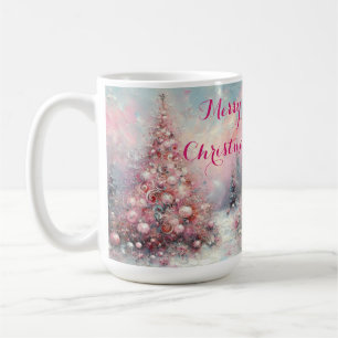 Whimsical Impressionistischer Weihnachtsbaum Kaffeetasse