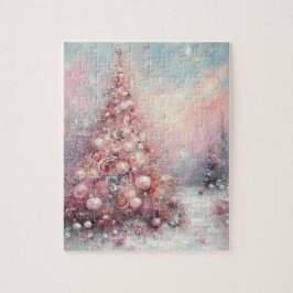 Whimsical Impressionistischer Weihnachtsbaum Puzzle