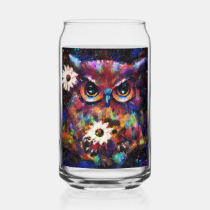 Whimsical Impressionistisches Bläschengemälde Dosenglas