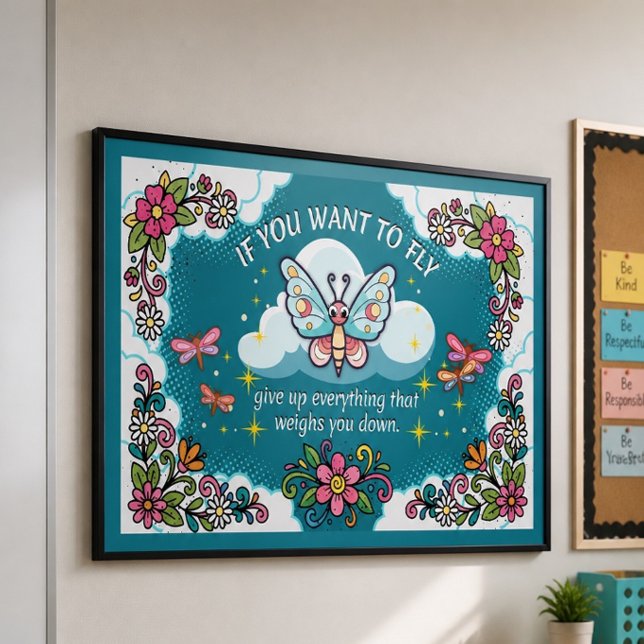Whimsical Inspirational Poster - Fliegen (Von Creator hochgeladen)