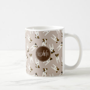 Whimsical Jack Russell Terriers Muster JEDE Farbe Kaffeetasse