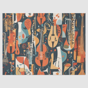 Whimsical Jazz Vibes Seidenpapier
