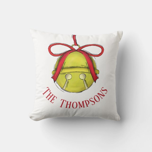 Whimsical Jingle Ornament Niedlich Holiday Weihnac Kissen (Vorderseite)