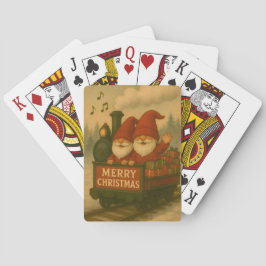 Whimsical Jolly Gnomes Musical Express Spielkarten