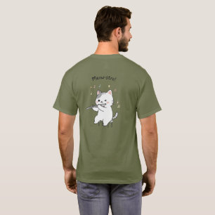 Whimsical Katze spielt Flöte T-Shirt