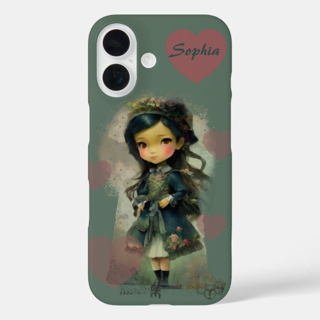 Whimsical Kawaii Fairy Tale Girl Case-Mate iPhone Hülle (Rückseite)