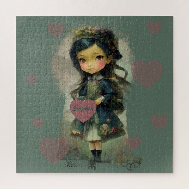 Whimsical Kawaii Fairy Tale Girl Puzzle (Vertikal)
