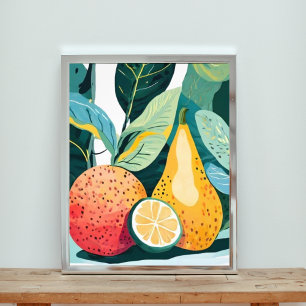 Whimsical Kitchen Art - Spielerisches Kochen Fotodruck