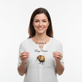 Whimsical Kiwi Bird Baby Shower | Sweet Pipi Acrylschild