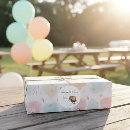 Whimsical Kiwi Bird Baby Shower | Sweet Pipi Runder Aufkleber