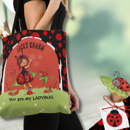Whimsical Ladybug Garden "Lucky Charm" Wrap-Around