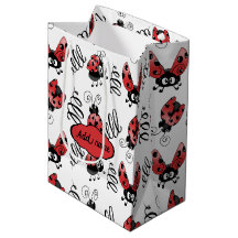 Whimsical Ladybug und Wirbel mittelgroße Geschenkt