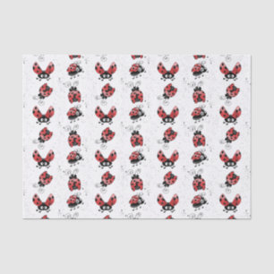 Whimsical Ladybugs und Spritzer Paint Seidenpapier