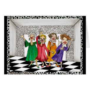 Whimsical Ladys Darstellend in Song und Tanz