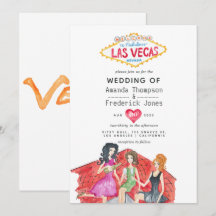 Whimsical Las Vegas Wedding Einladung
