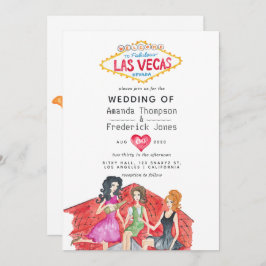Whimsical Las Vegas Wedding Einladung