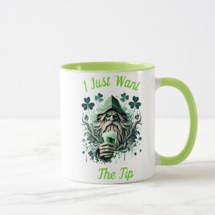 Whimsical Leprechaun Savoring a Brew Tasse