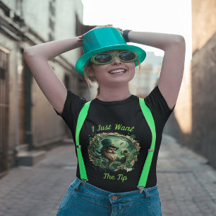Whimsical Leprechaun Savoring a Pint T-Shirt