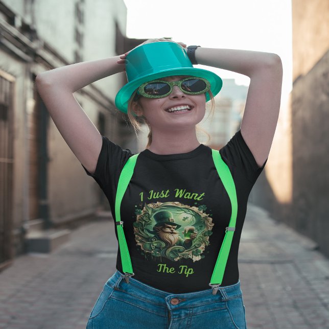 Whimsical Leprechaun Savoring a Pint T-Shirt (Von Creator hochgeladen)
