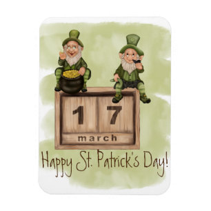 Whimsical Leprechauns St. Patrick's Day Magnet