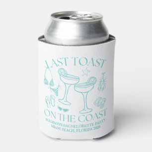 Whimsical letzten Toast an der Küste Türkis Dosenkühler