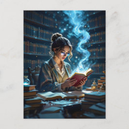 Whimsical Library - ein Gefühl der Wunder Postkarte