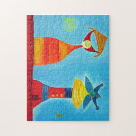 Whimsical Liebe 11x14 Foto Puzzle mit Geschenkboxe