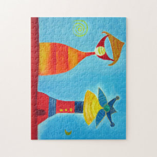 Whimsical Liebe 11x14 Foto Puzzle mit Geschenkboxe