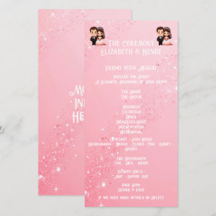 Whimsical Light Pink Wedding Glitzern