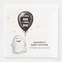 Whimsical Little Boo Balloon Baby Dusche Serviette