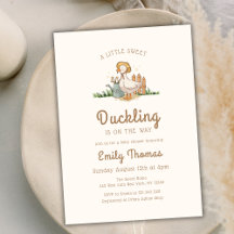 Whimsical Little Duckling Garden Baby Dusche