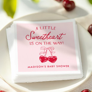 Whimsical Little Sweetheart Baby Shower Serviette