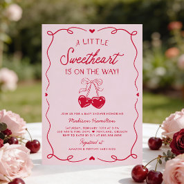 Whimsical Little Sweetheart Valentines Baby Shower Einladung