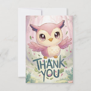 Whimsical Lowl Dankeskarte