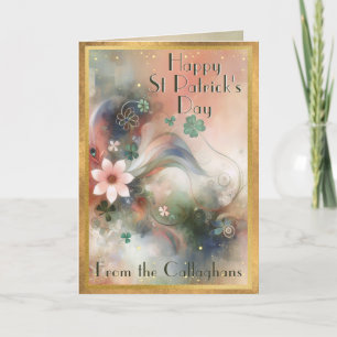 Whimsical Luck of the Irish St Patrick's Day Karte